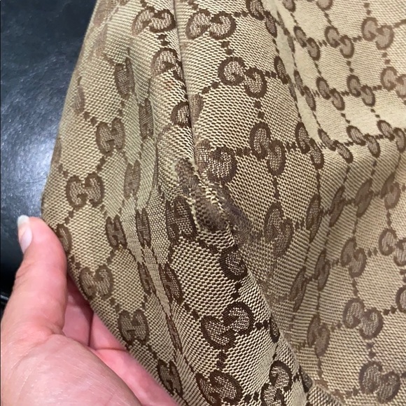 Authentic Gucci GG Canvas Horsebit Large Hobo - Picture 15 of 15
